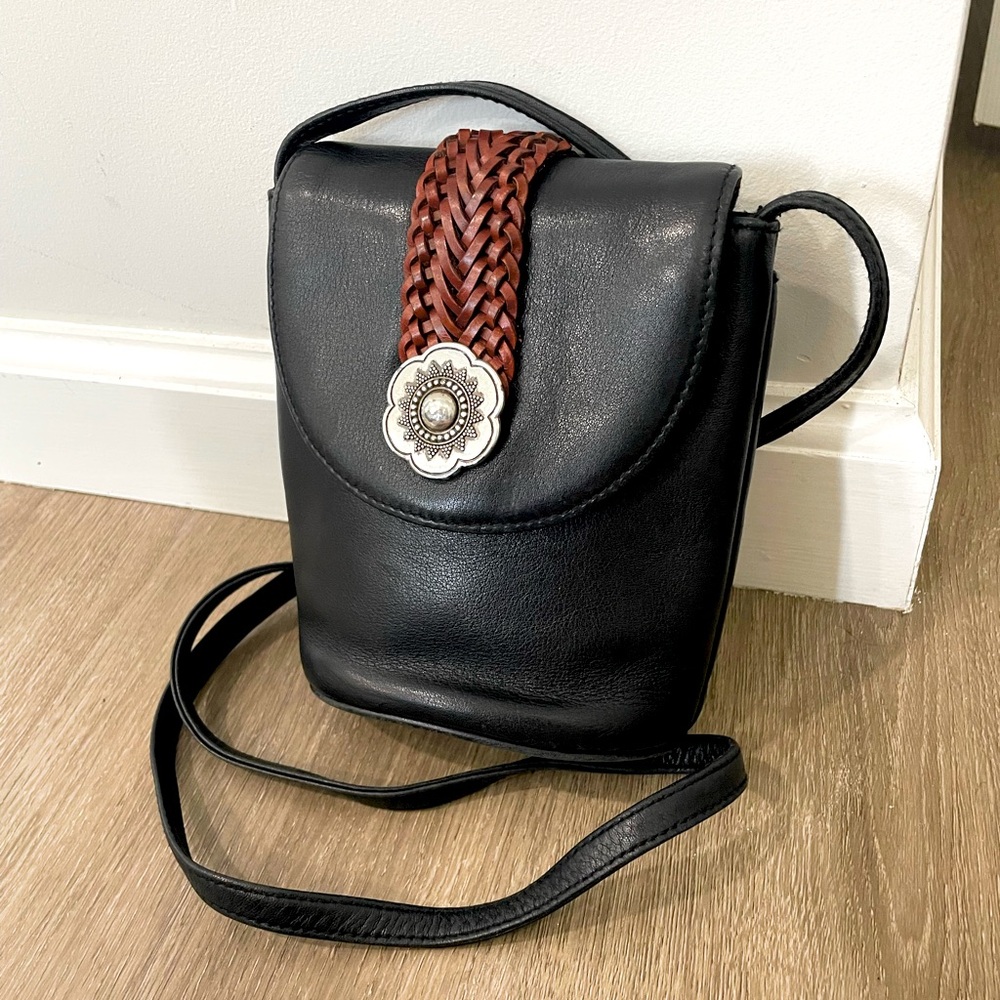 BRIGHTON✨One World Small Leather Canteen Crossbody